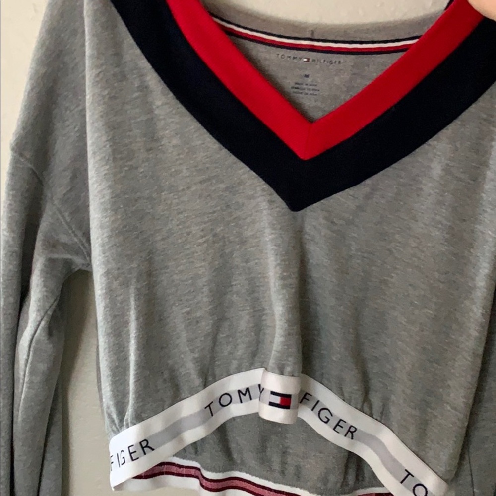 Urban outfitters Tommy Hilfiger cropped sweatshirt